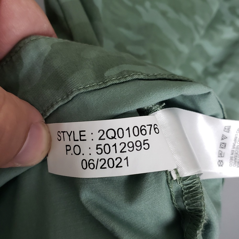 Vineyard Vines Size 6 Margo Shirt Dress Green Camo Granola Girl Casual Earthy - Picture 7 of 7